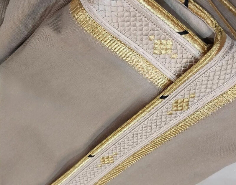 بشت كمبيوتر معمول بالزري  الفاخر متوسع مكسر بروج تنجيم زري