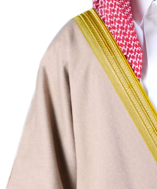 بشت حساوي كمبيوتر ملكي بريسم مكسر زري