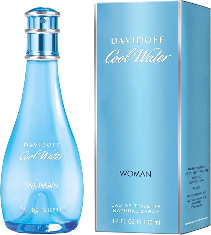 عطر كوول ووتر او دي تواليت من دافيدوف للنساء 100مل