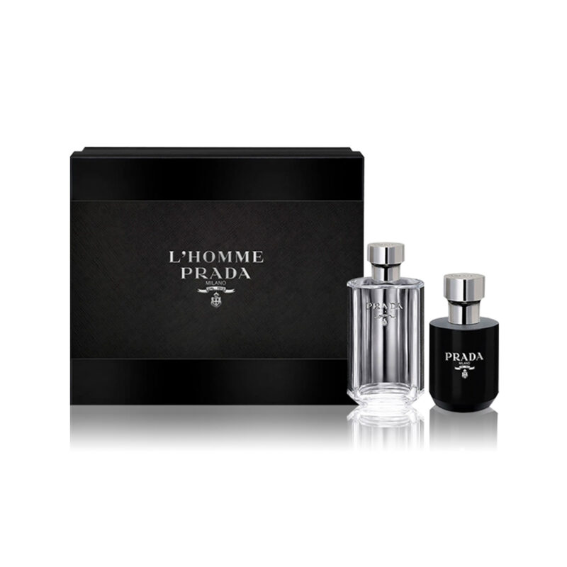 طقم برادا ميلانو لا اوم - أو دي تواليت (رجالي) 100مل 2 قطع