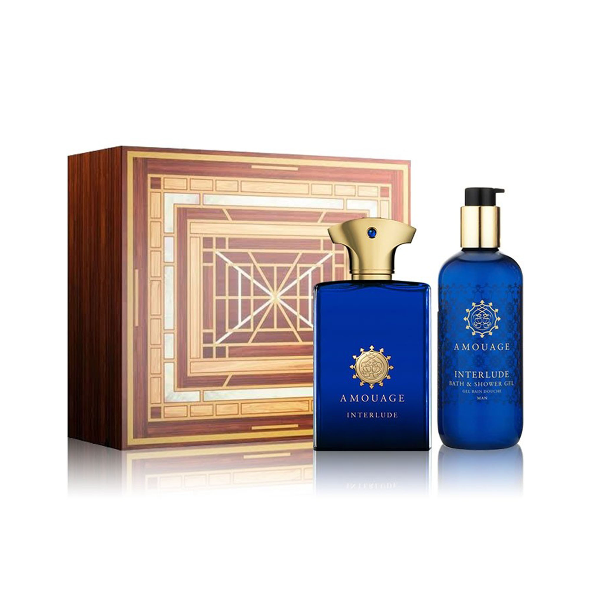 طقم امواج انترلود فور مان - أو دي بارفيوم (رجالي) 100مل 2قطع